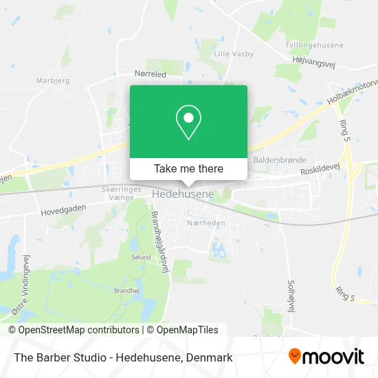 The Barber Studio - Hedehusene map