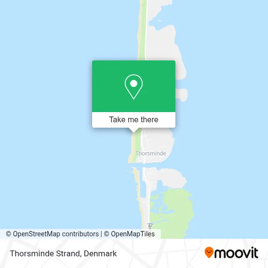 Thorsminde Strand map