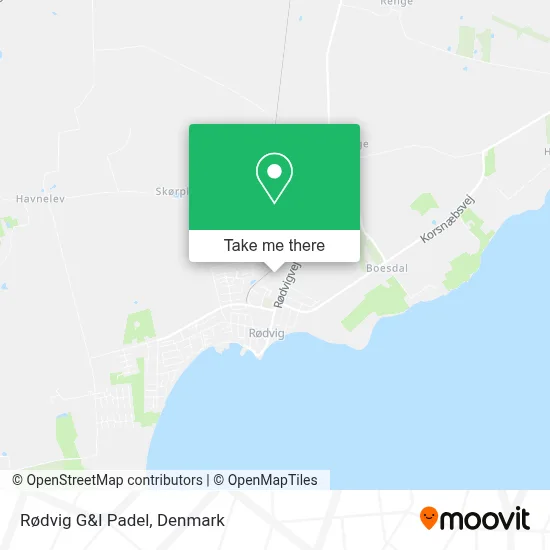 Rødvig G&I Padel map