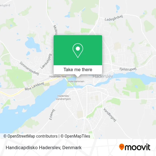 Handicapdisko Haderslev map