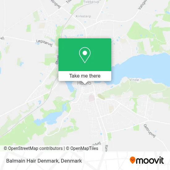 Balmain Hair Denmark map