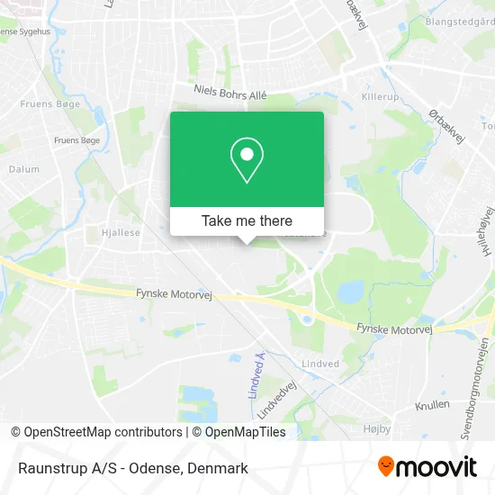 Raunstrup A/S - Odense map