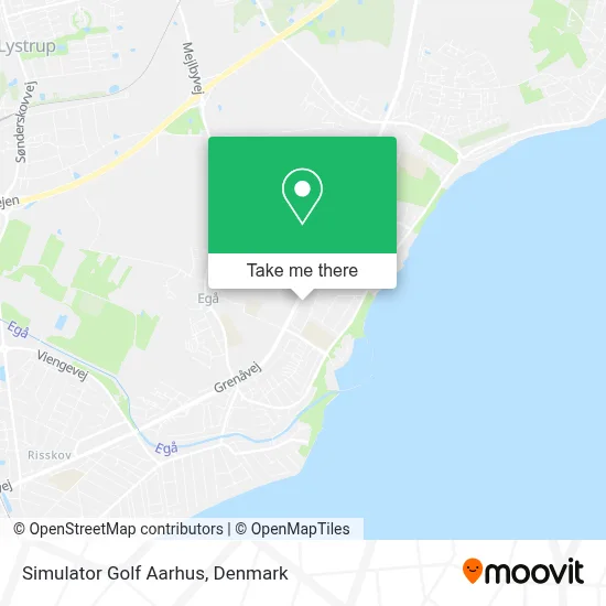 Simulator Golf Aarhus map