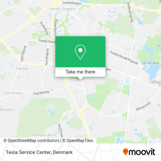 Tesla Service Center map