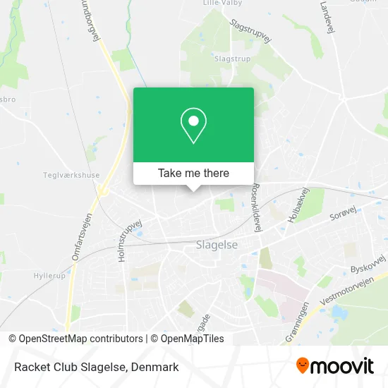 Racket Club Slagelse map