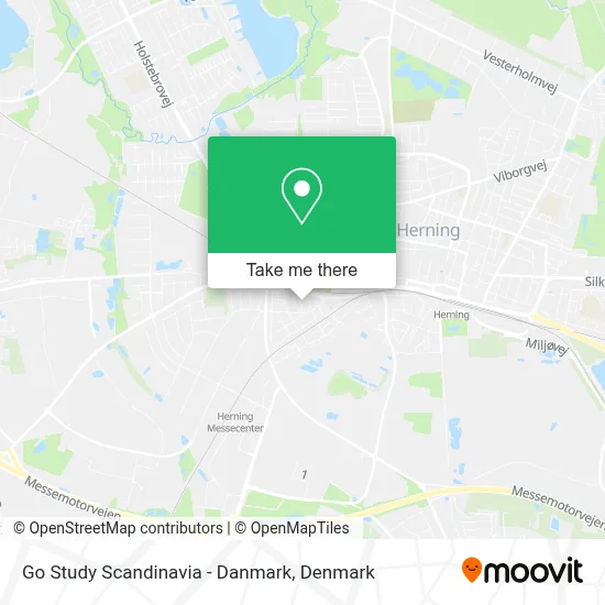 Go Study Scandinavia - Danmark map
