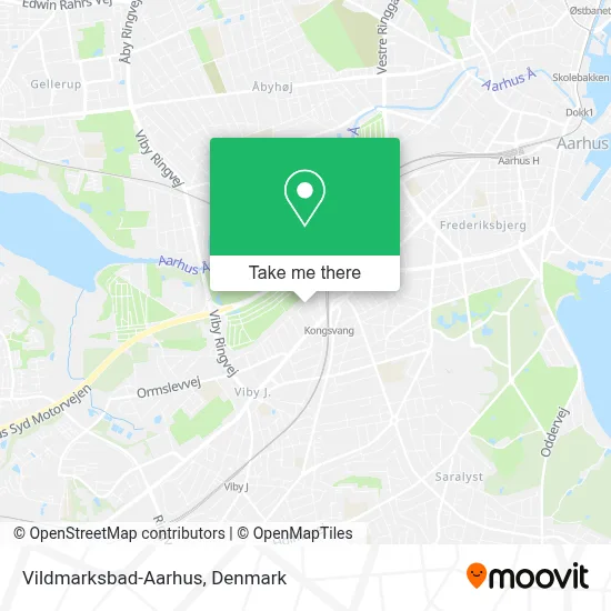 Vildmarksbad-Aarhus map