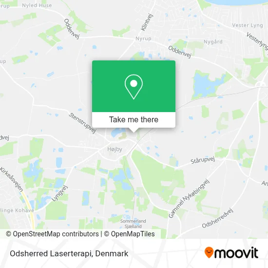 Odsherred Laserterapi map