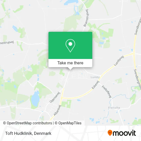 Toft Hudklinik map