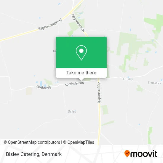 Bislev Catering map