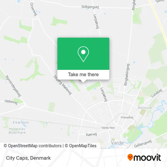 City Caps map
