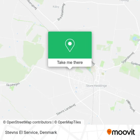 Stevns El Service map