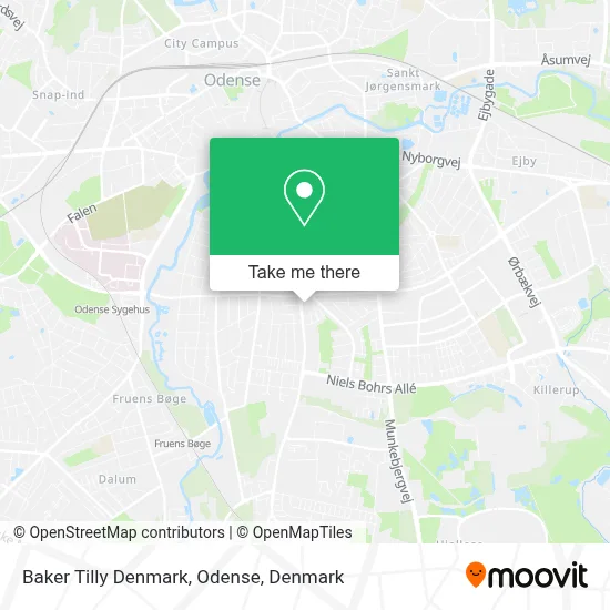 Baker Tilly Denmark, Odense map
