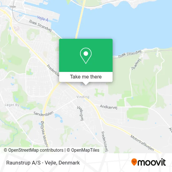 Raunstrup A/S - Vejle map