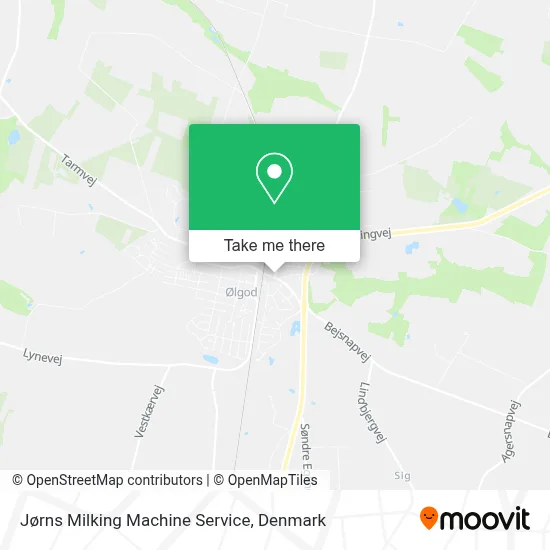 Jørns Milking Machine Service map