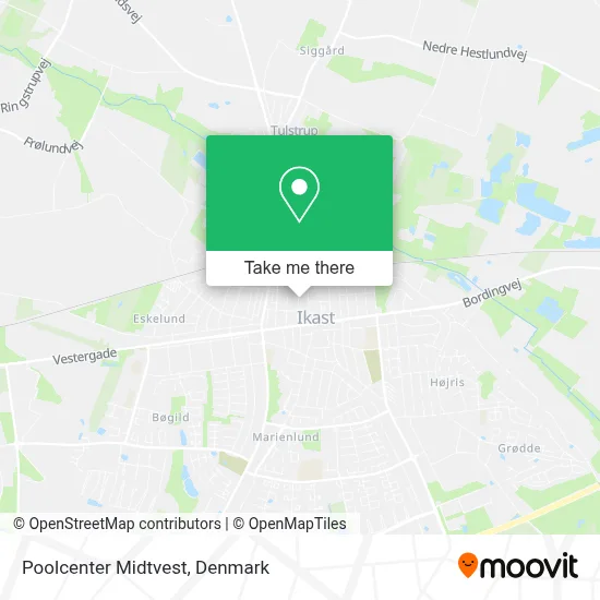 Poolcenter Midtvest map