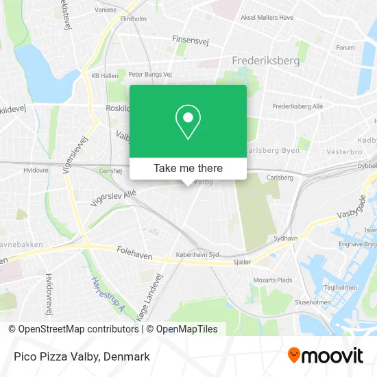 Pico Pizza Valby map