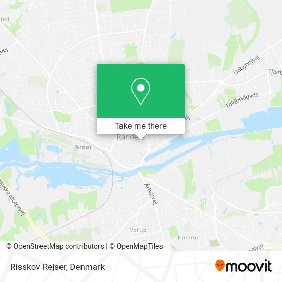 Risskov Rejser map
