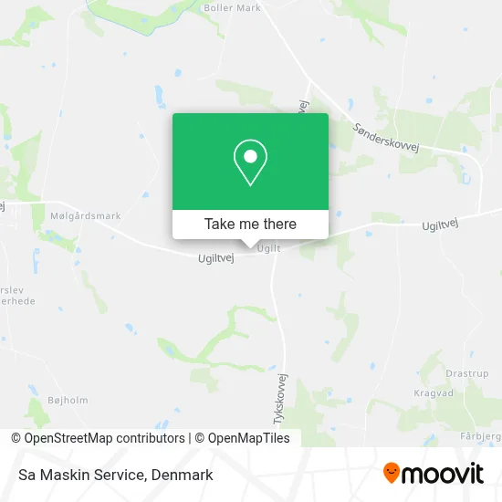 Sa Maskin Service map