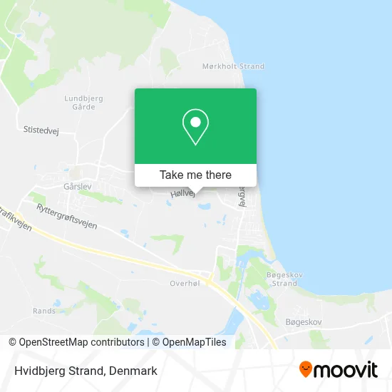 Hvidbjerg Strand map