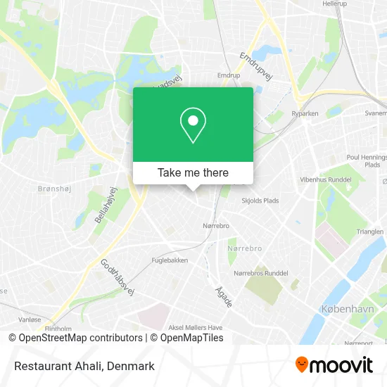 Restaurant Ahali map