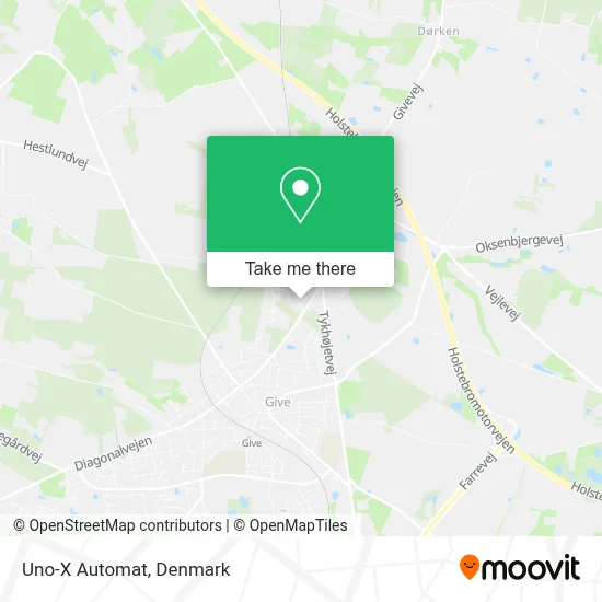Uno-X Automat map