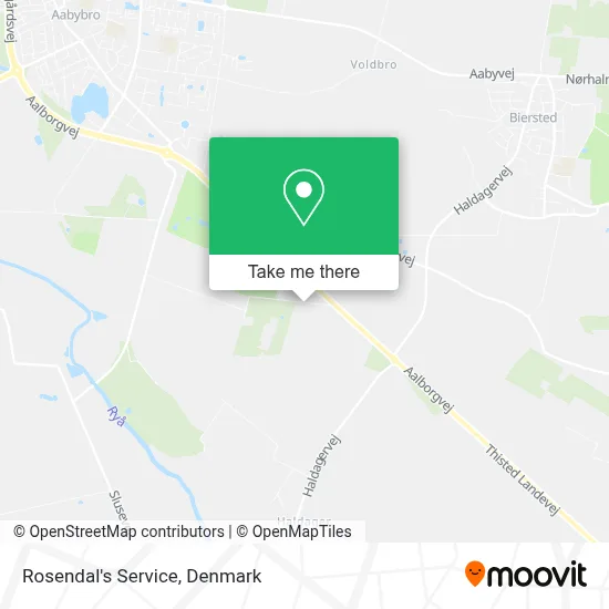 Rosendal's Service map