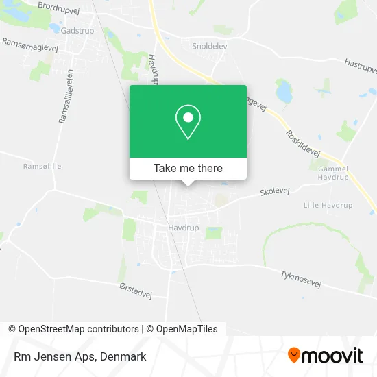 Rm Jensen Aps map