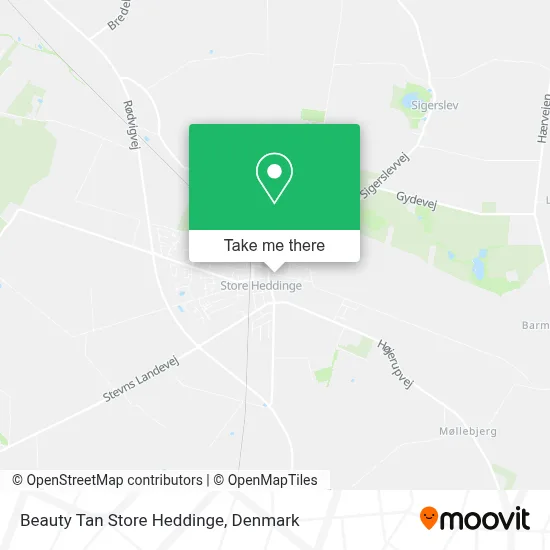 Beauty Tan Store Heddinge map