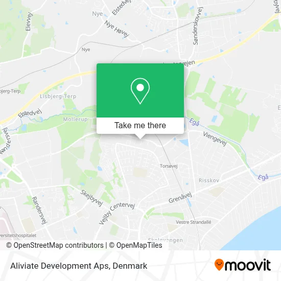 Aliviate Development Aps map