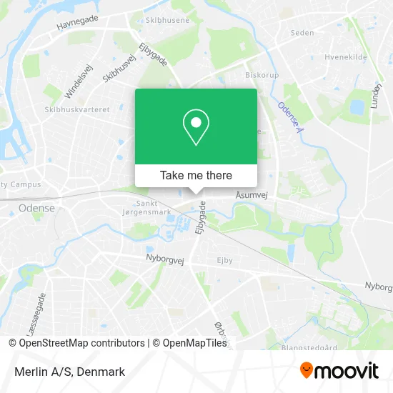 Merlin A/S map