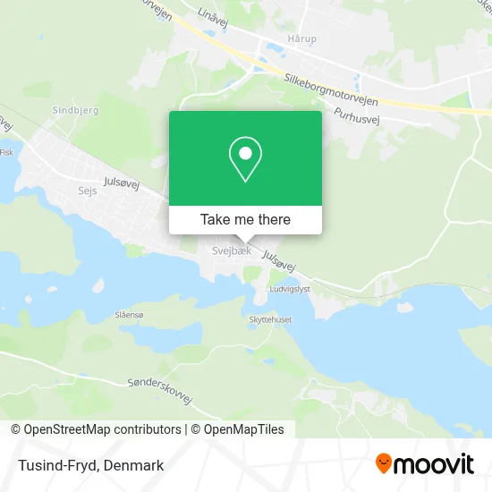 Tusind-Fryd map
