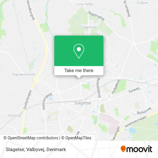 Slagelse, Valbyvej map