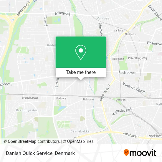 Danish Quick Service map