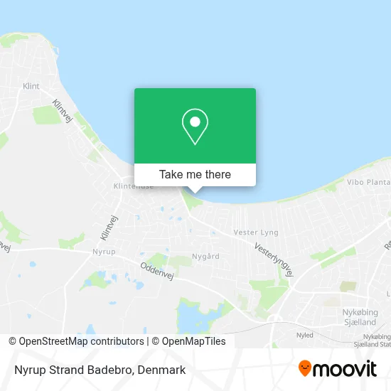 Nyrup Strand Badebro map