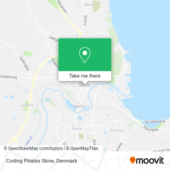 Coding Pirates Skive map
