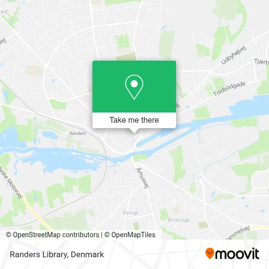Randers Library map