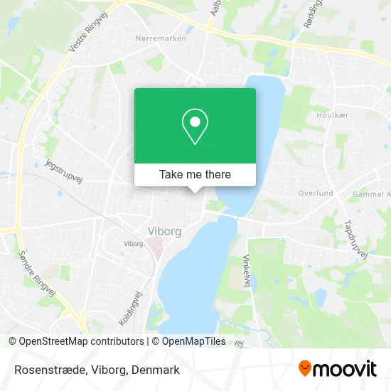 Rosenstræde, Viborg map