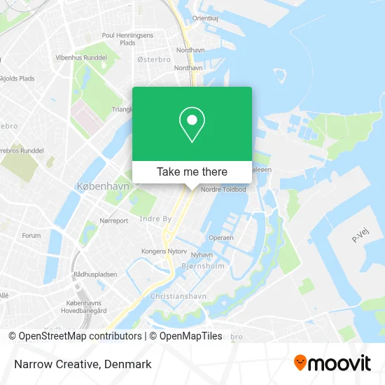 Narrow Creative map