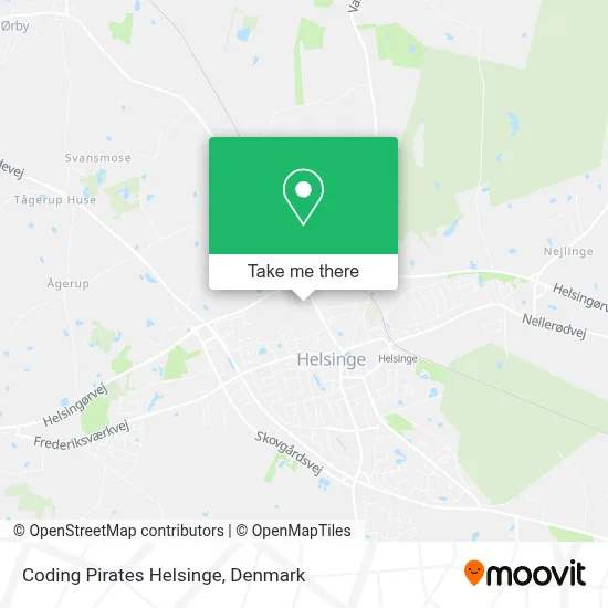 Coding Pirates Helsinge map