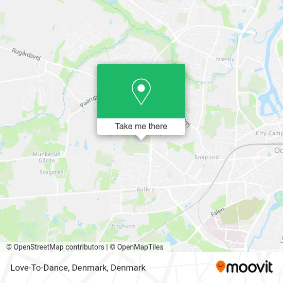 Love-To-Dance, Denmark map
