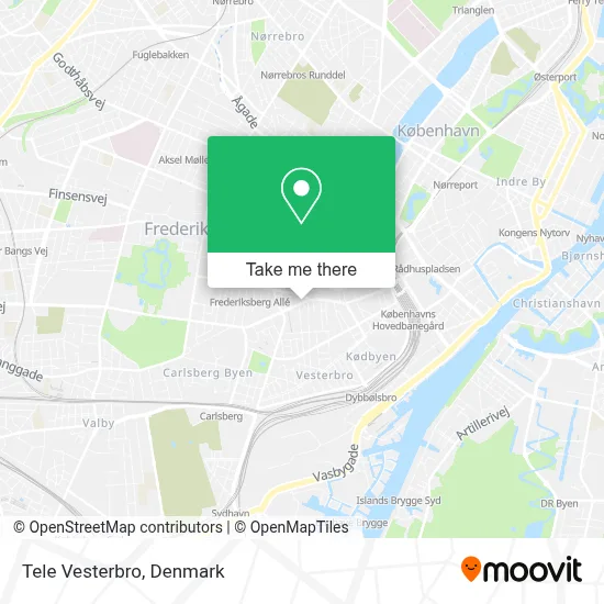 Tele Vesterbro map