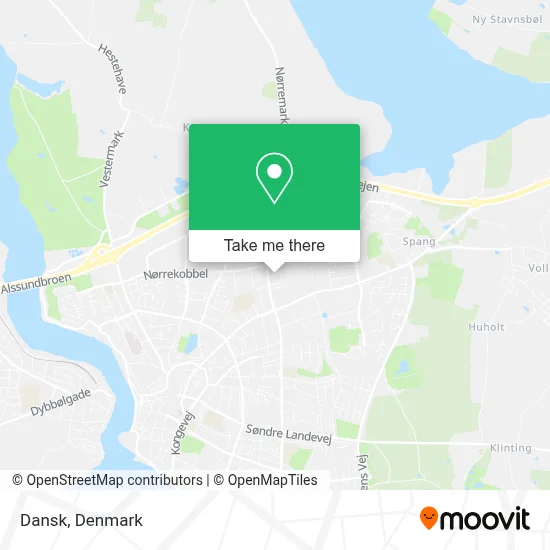 Dansk map