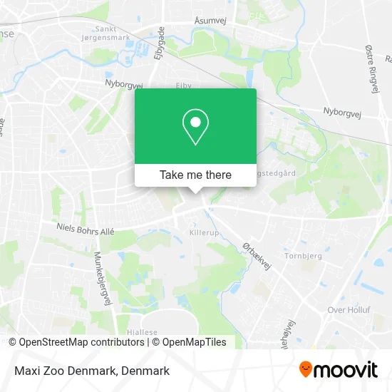 Maxi Zoo Denmark map