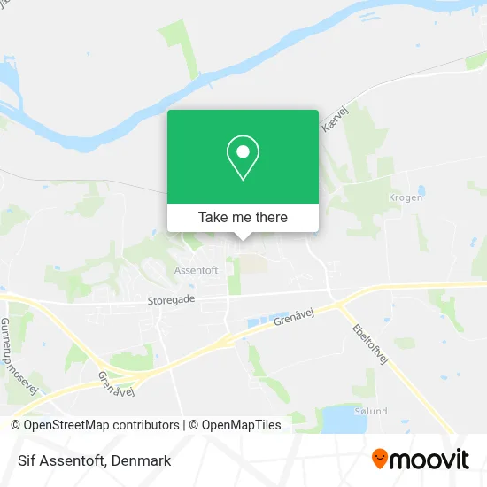 Sif Assentoft map