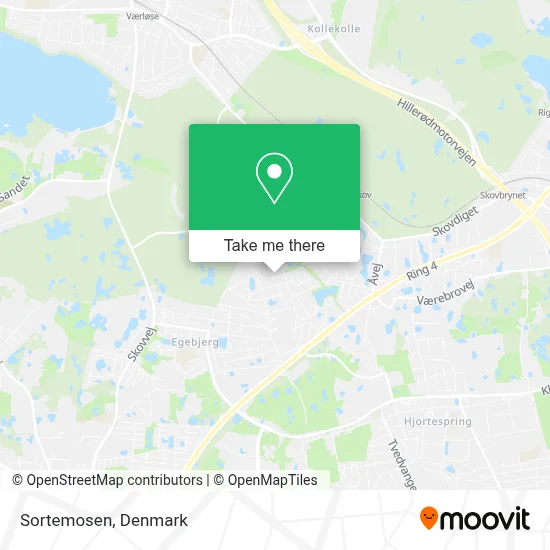 Sortemosen map