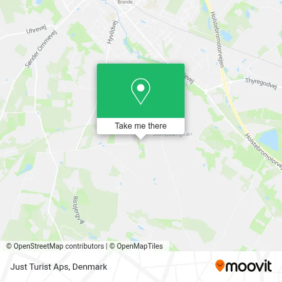 Just Turist Aps map