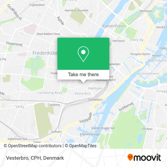 Vesterbro, CPH map