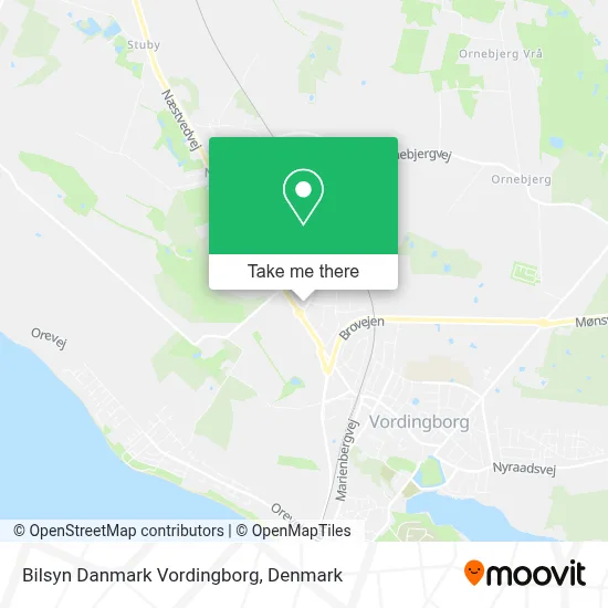 Bilsyn Danmark Vordingborg map