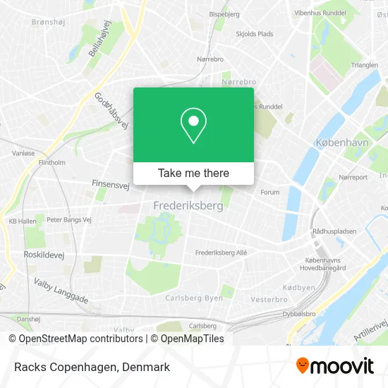 Racks Copenhagen map